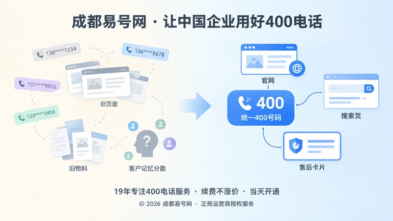号码迁移成本高低对比的扁平化插画